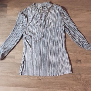 mock neck, long sleeve top